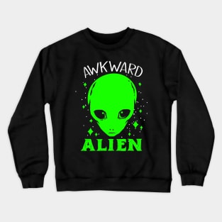 Aliens Awkward Geek Freak Mars  Scifi Solar Crewneck Sweatshirt